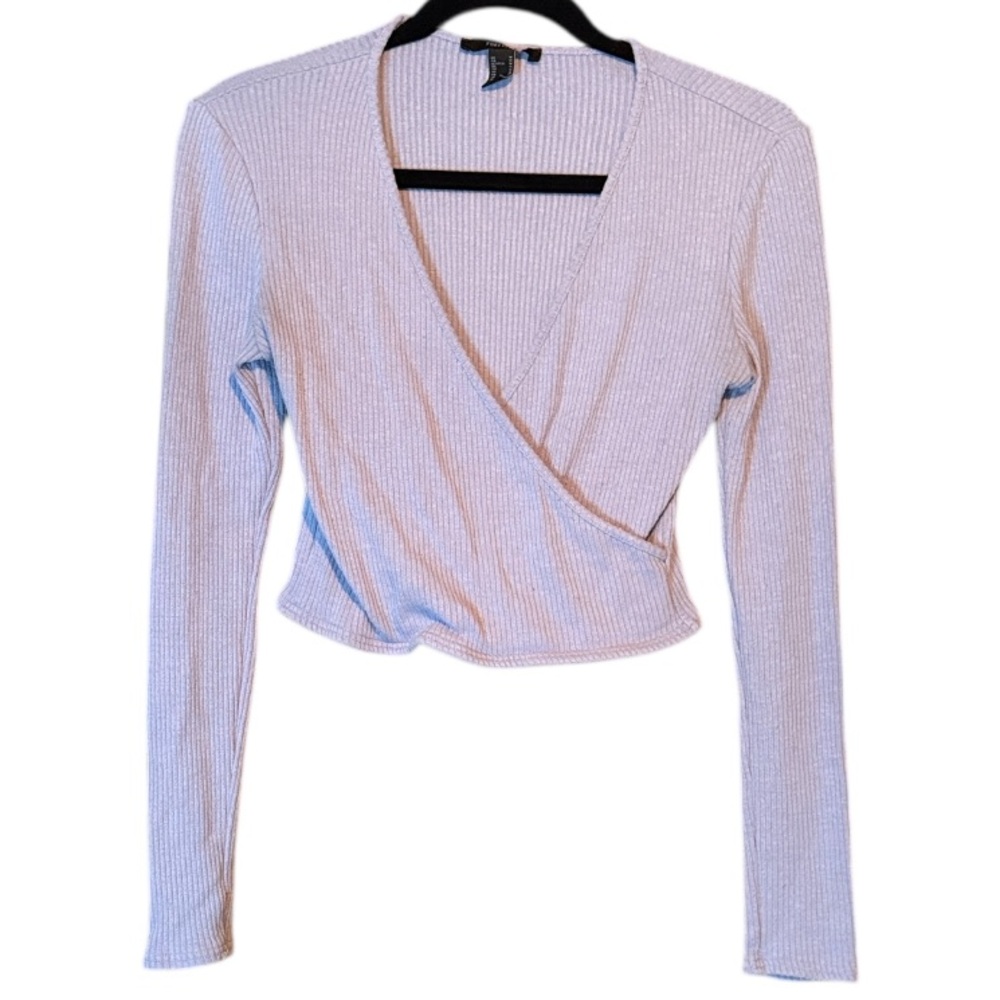 🌻 Forever 21 Periwinkle Cropped Knit Top